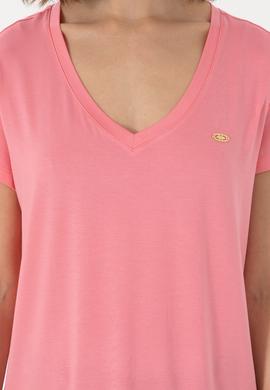 Kadın Pembe Basic Tişört - 50300829063