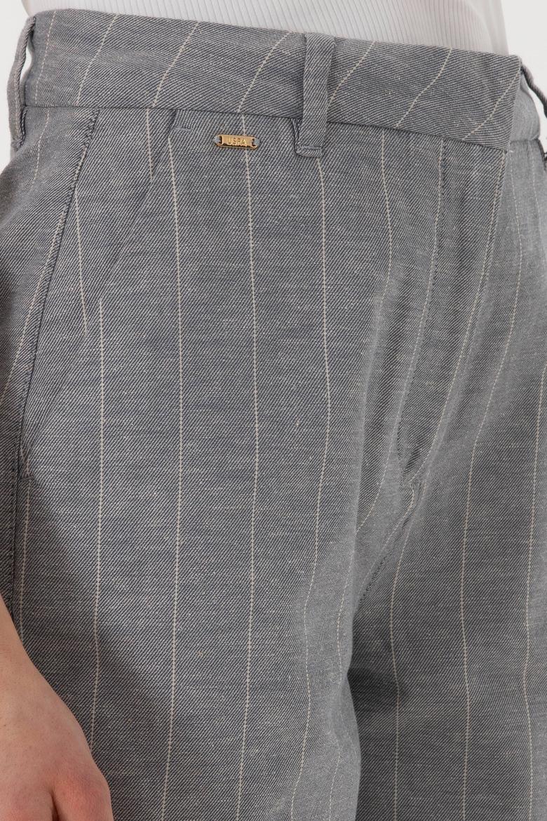 Kadın Mavi Dokuma Şort - 50282334012