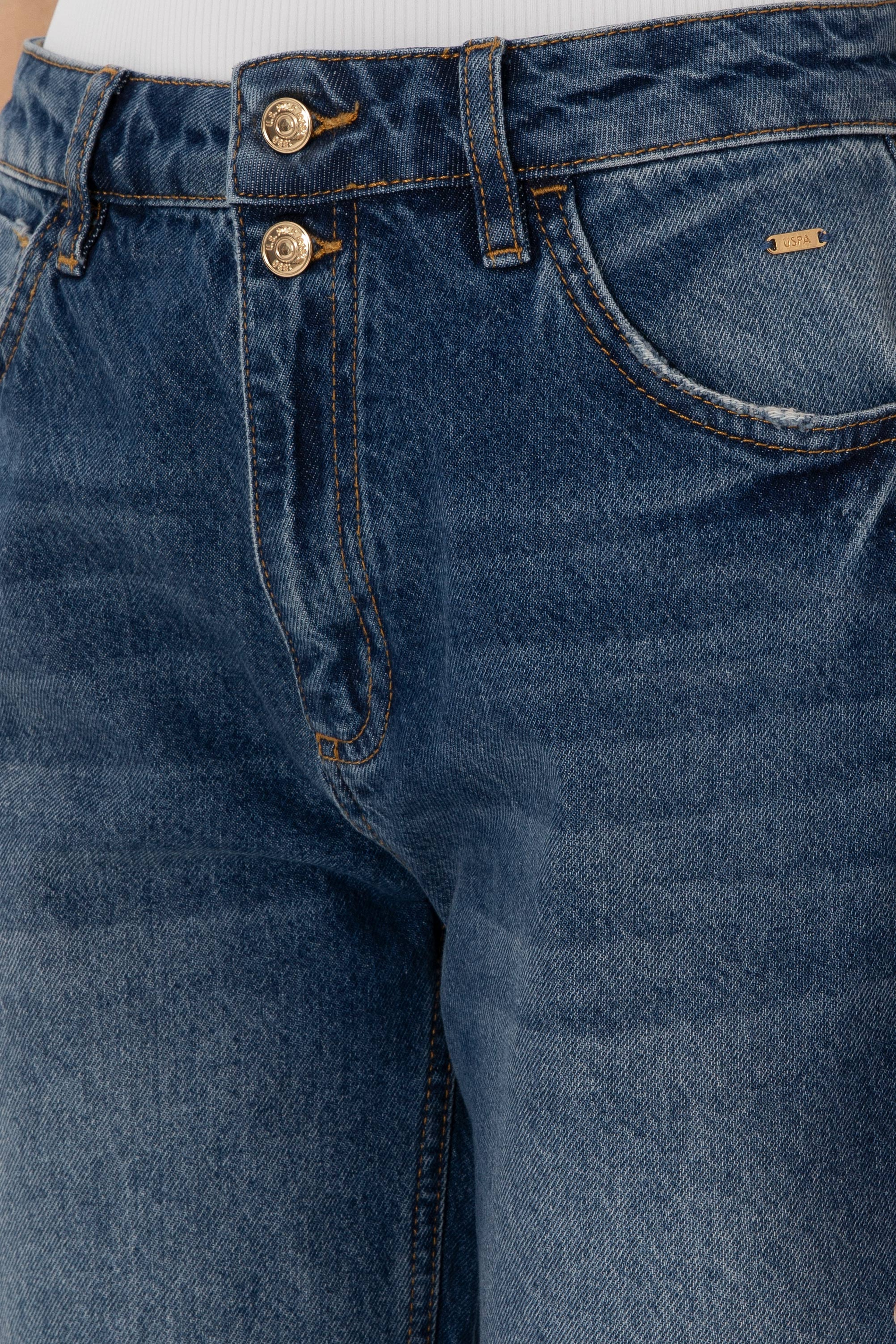 Kadın Mavi Jean Pantolon - Image 5