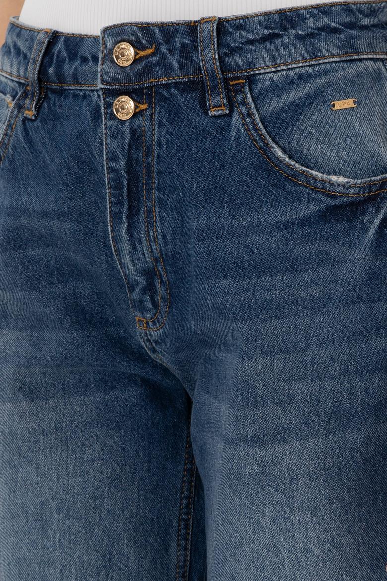 Kadın Mavi Jean Pantolon - 50282660006