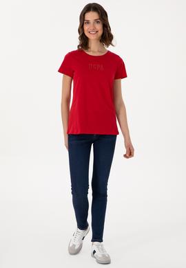 Kadın Kırmızı Tişört - 50297454034