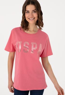 Kadın Pembe Basic Tişört - 50300850091