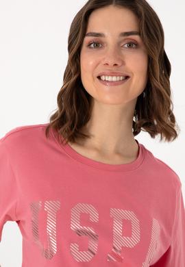 Kadın Pembe Basic Tişört - 50300850091