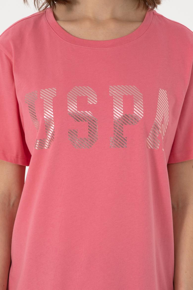 Kadın Pembe Basic Tişört - 50300850091