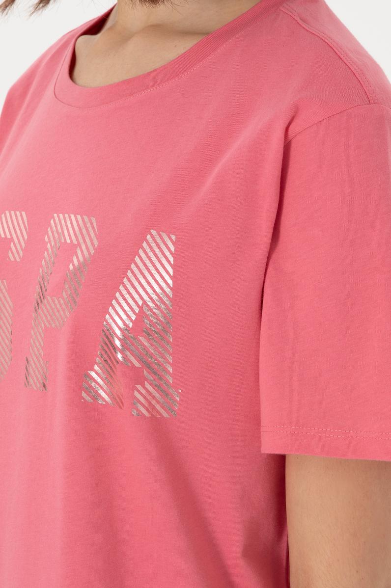 Kadın Pembe Basic Tişört