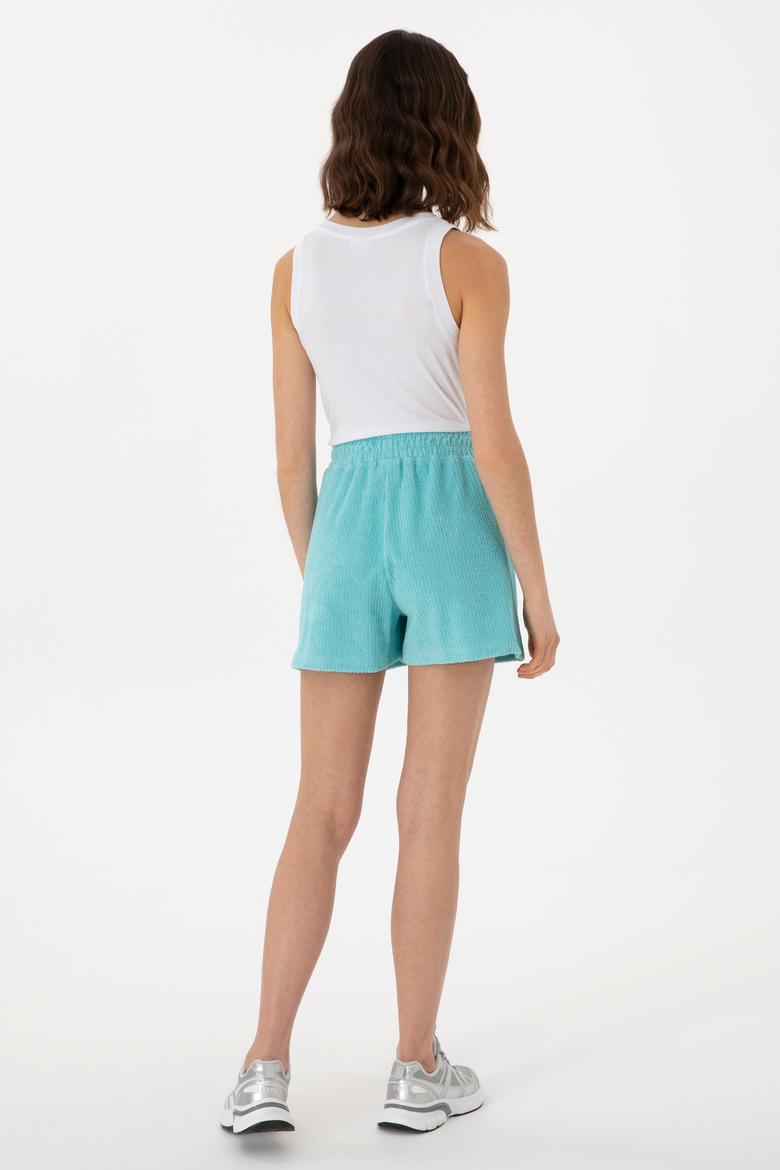 Kadın Mint Örme Şort - 50281917032