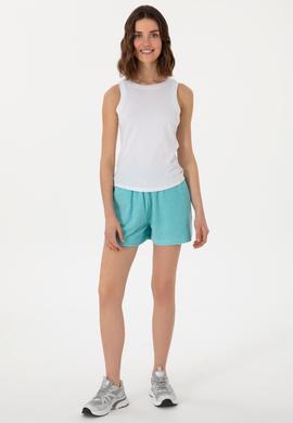 Kadın Mint Örme Şort - 50281917032