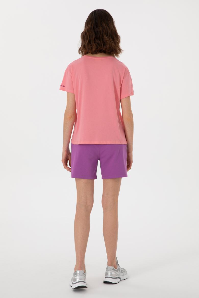 Kadın Mor Örme Şort - 50280074084