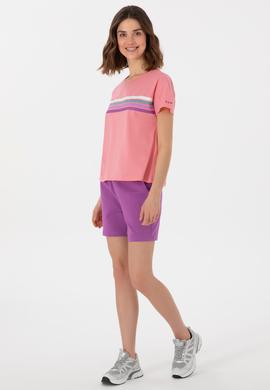 Kadın Mor Örme Şort - 50280074084
