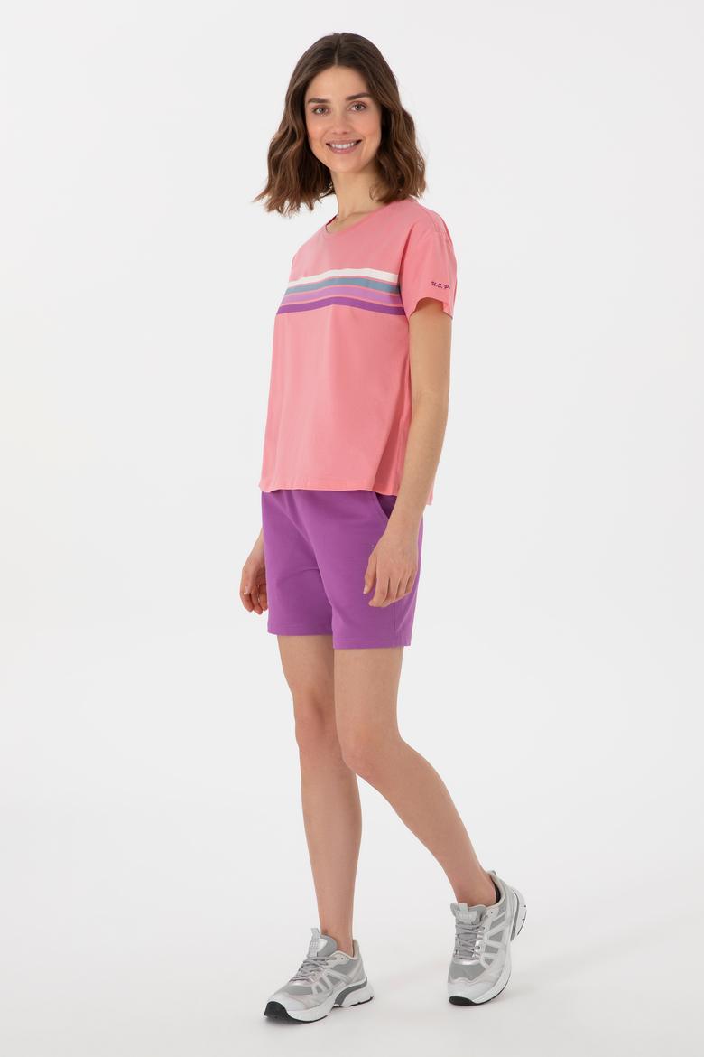 Kadın Mor Örme Şort - 50280074084