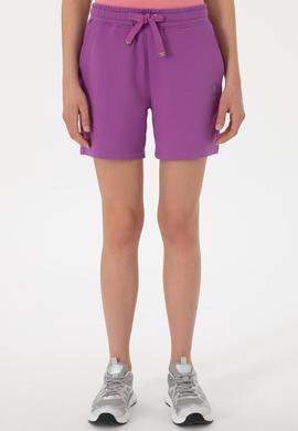 Kadın Mor Örme Şort - 50280074084