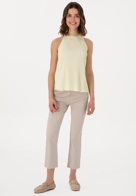 Kadın Taş Kanvas Pantolon - 50281742034