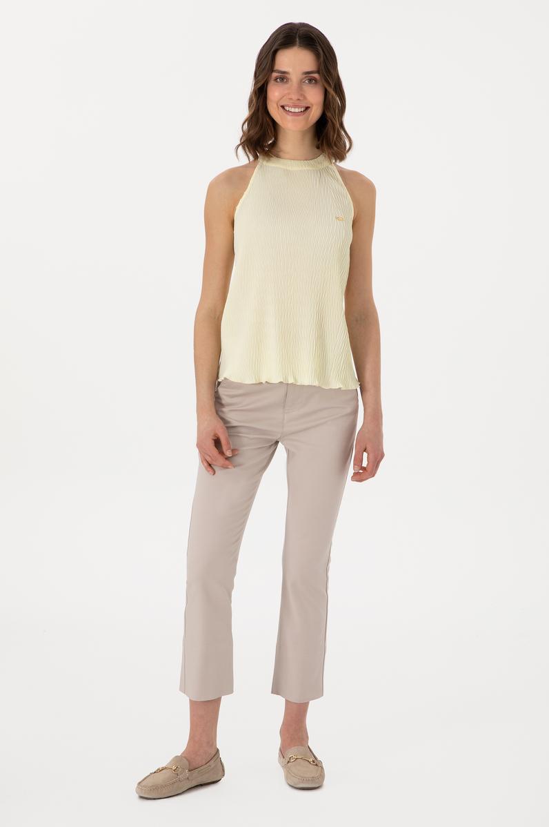 Kadın Taş Kanvas Pantolon