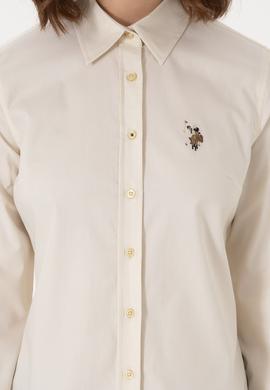 Kadın Açık Haki Uzun Kollu Basic Gömlek - 50298089047