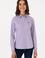 Kadın Lila Uzun Kollu Basic Gömlek