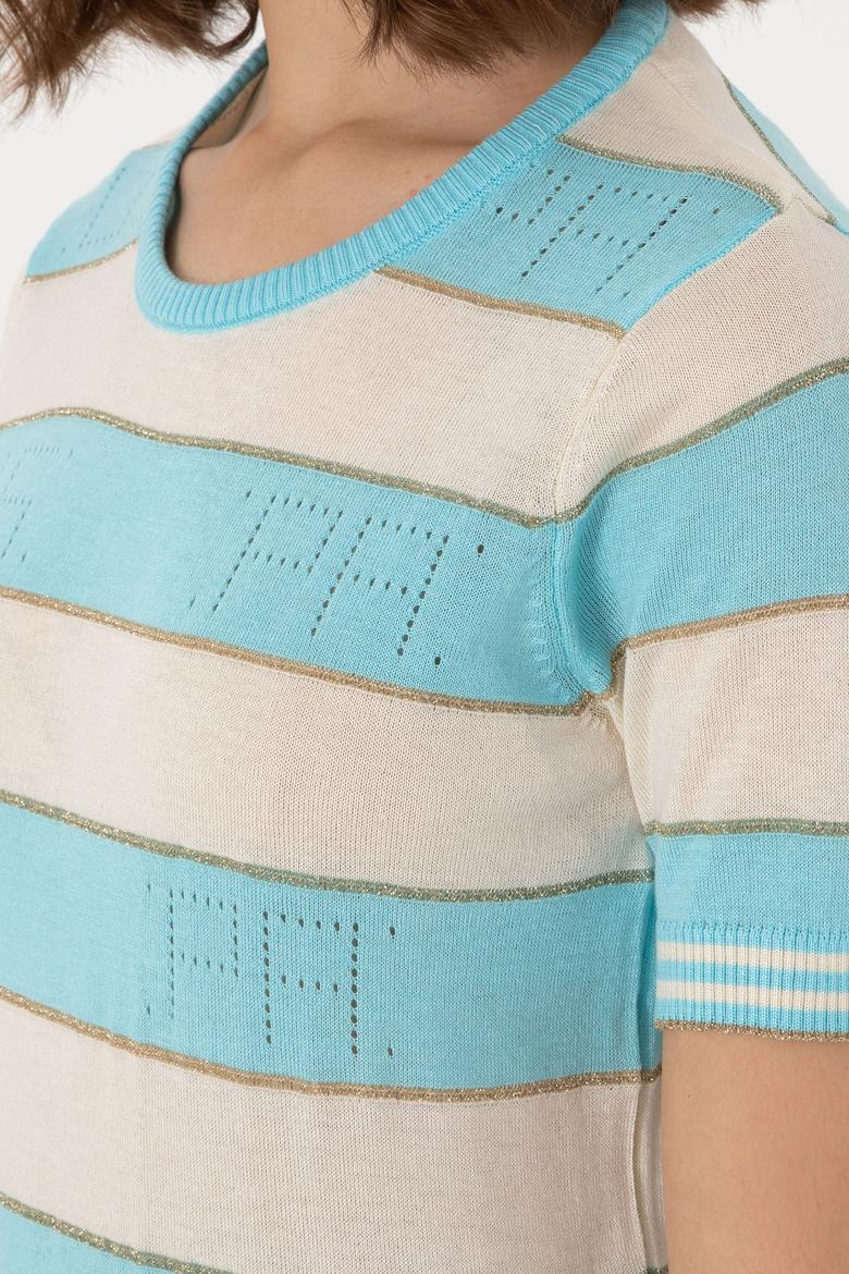 Kadın Mavi Kazak - 50299327029