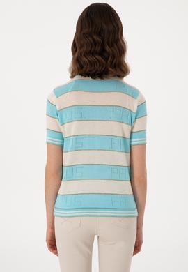 Kadın Mavi Kazak - 50299327029