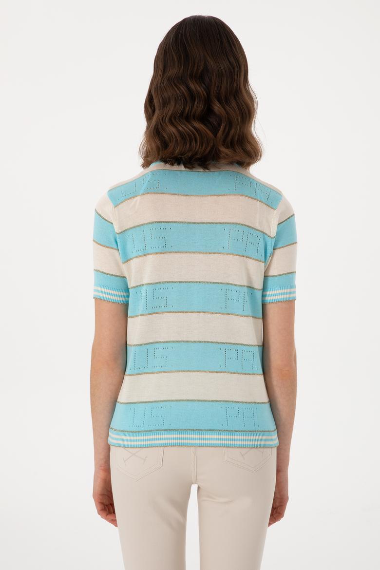 Kadın Mavi Kazak - 50299327029