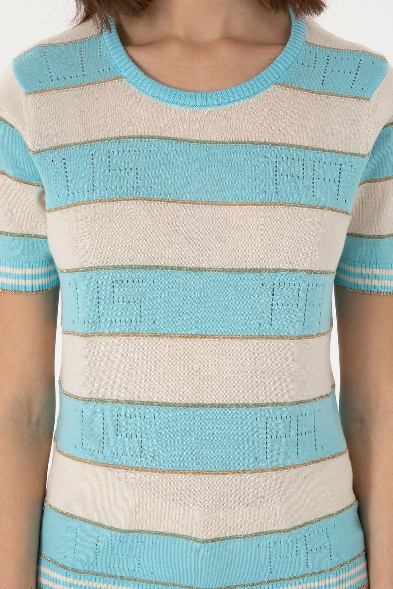 Kadın Mavi Kazak - 50299327029