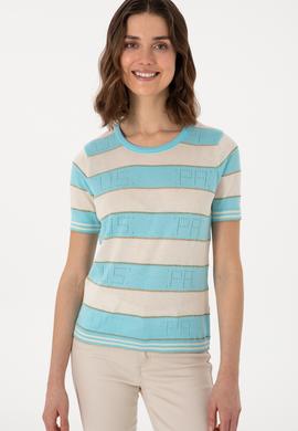 Kadın Mavi Kazak - 50299327029