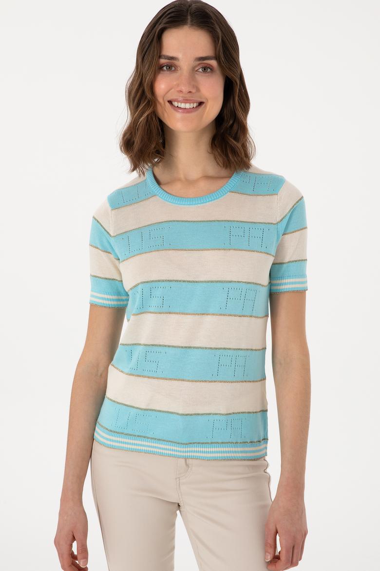 Kadın Mavi Kazak - 50299327029