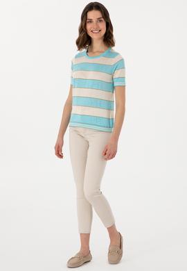 Kadın Mavi Kazak - 50299327029