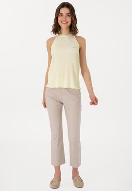 Kadın Limon Kolsuz Bluz - 50299511006