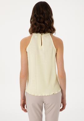 Kadın Limon Kolsuz Bluz - 50299511006