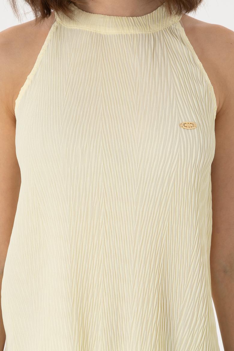 Kadın Limon Kolsuz Bluz - 50299511006