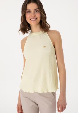 Kadın Limon Kolsuz Bluz - 50299511006