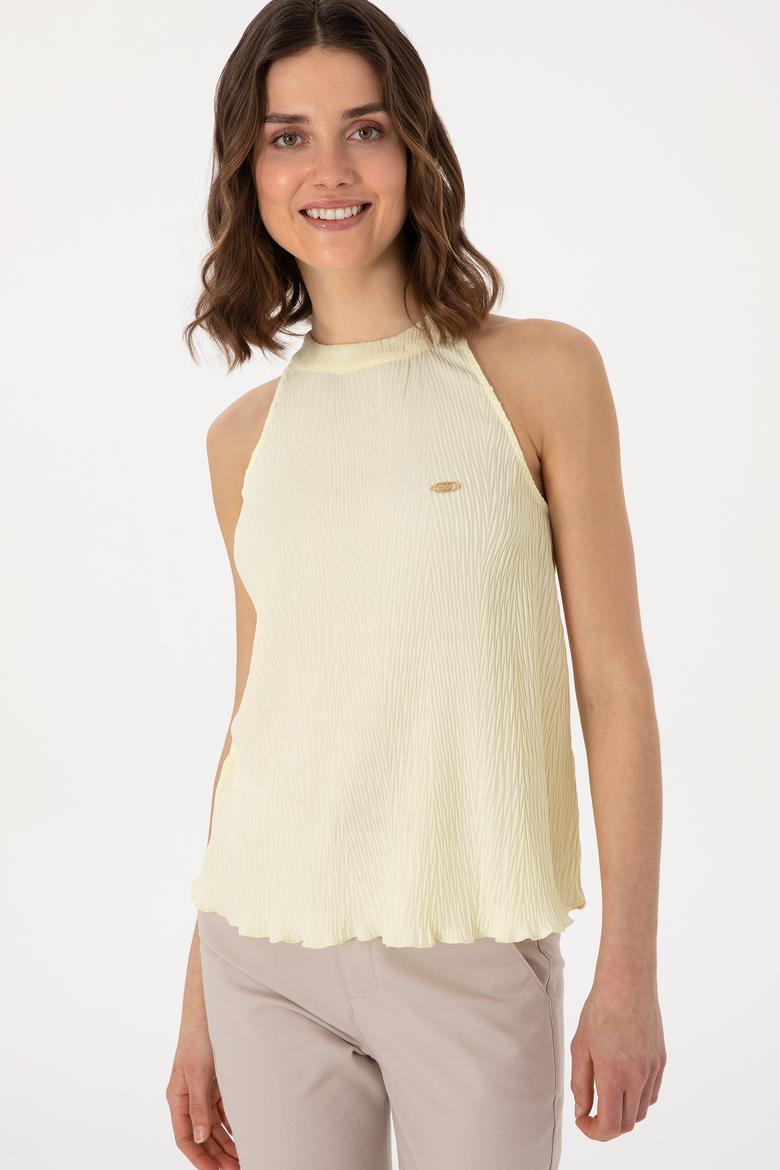 Kadın Limon Kolsuz Bluz - 50299511006