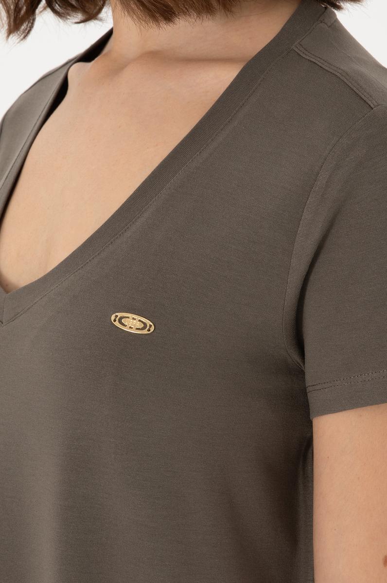 Kadın Vizon Basic Tişört