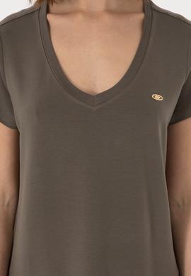 Kadın Vizon Basic Tişört - 50300829113