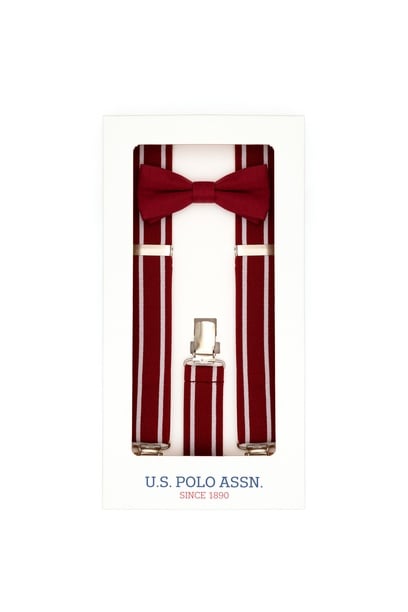 Erkek Çocuk Bordo Pantolon Askısı
