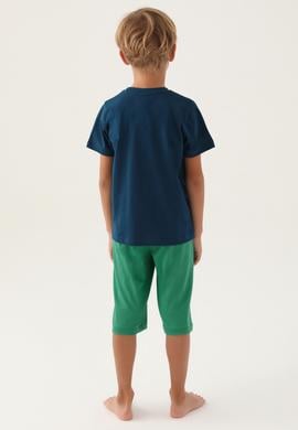 Erkek Çocuk İndigo Pijama Takımı - 50315330008