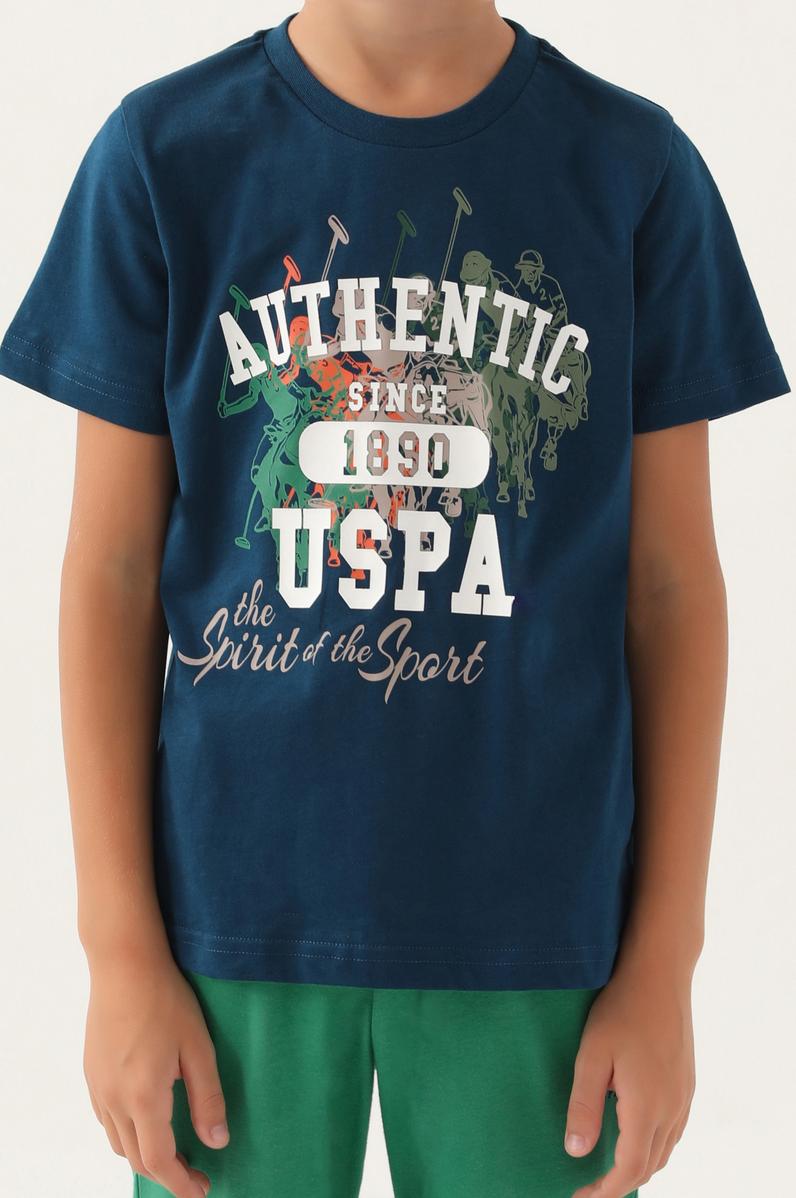 Erkek Çocuk İndigo Pijama Takımı