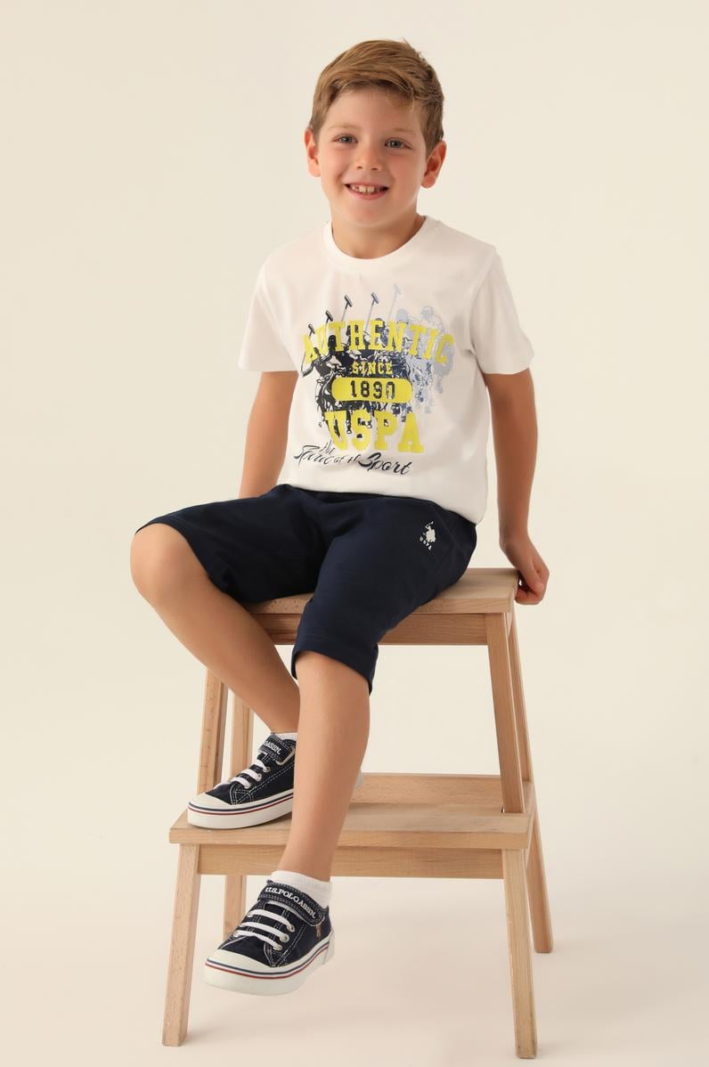 Erkek Çocuk Krem Pijama Takımı