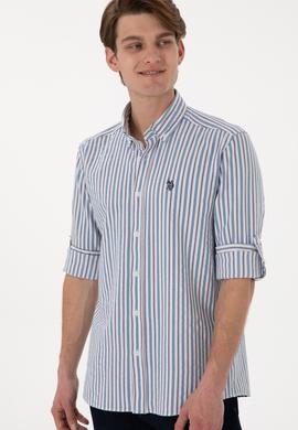 Erkek Mavi Uzun Kollu Gömlek - 50306326007