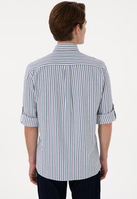 Erkek Mavi Uzun Kollu Gömlek - 50306326007