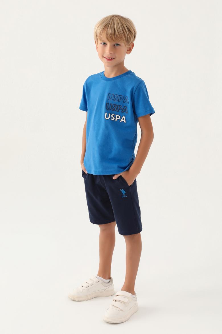 Erkek Çocuk İndigo Pijama Takımı