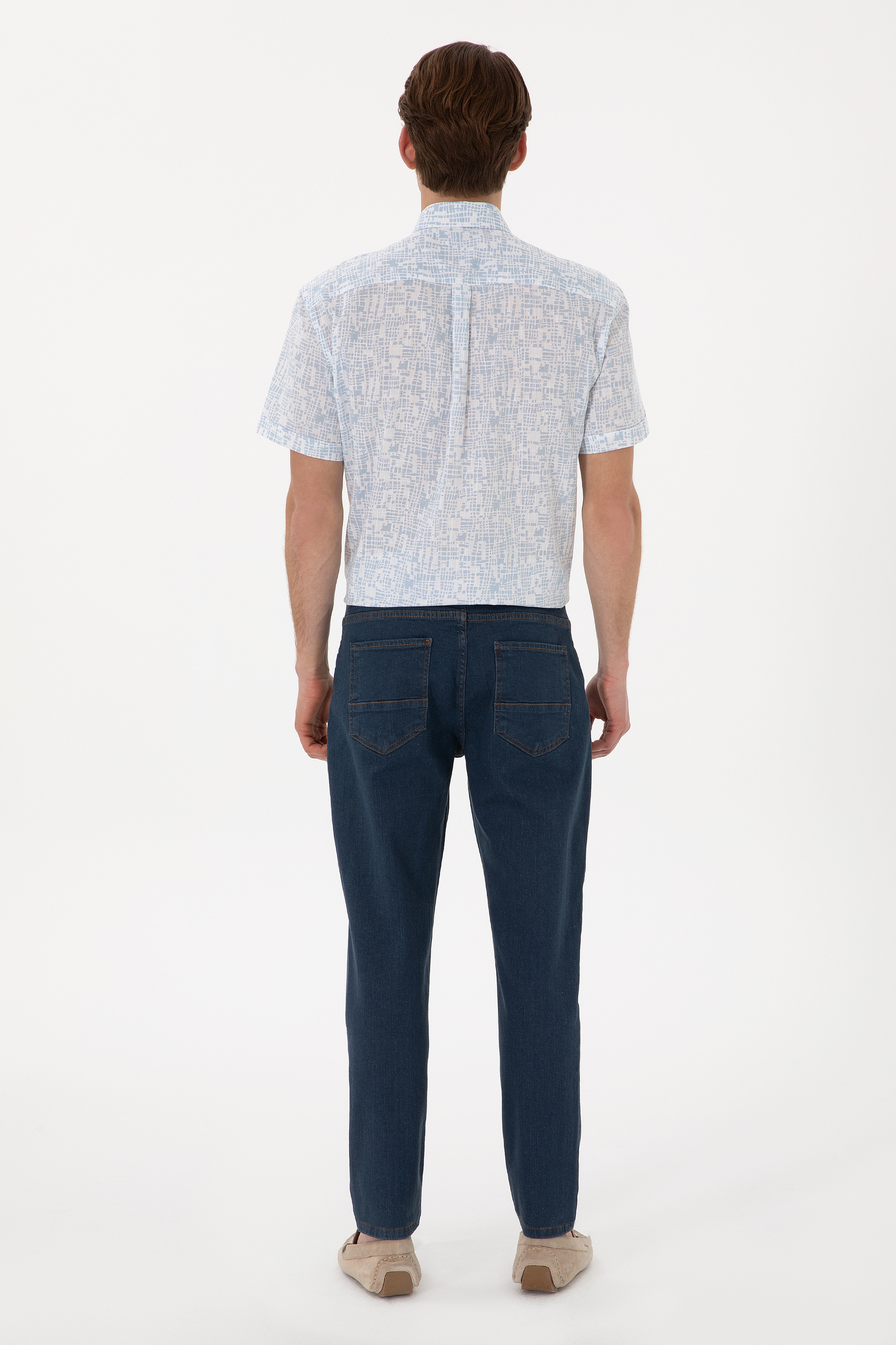 Erkek Mavi Jean Pantolon - Image 4