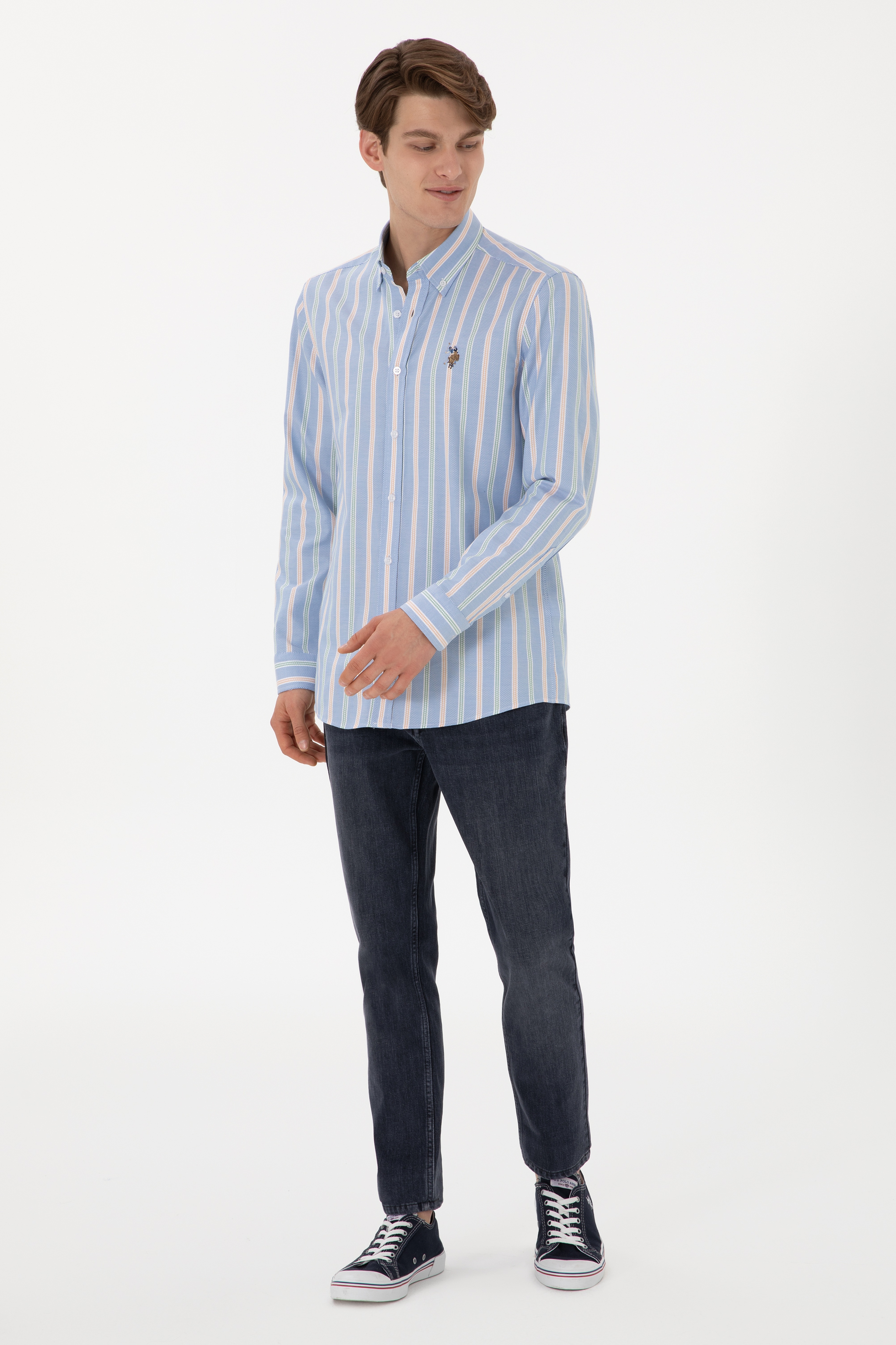 Erkek Gri Jean Pantolon - Image 3