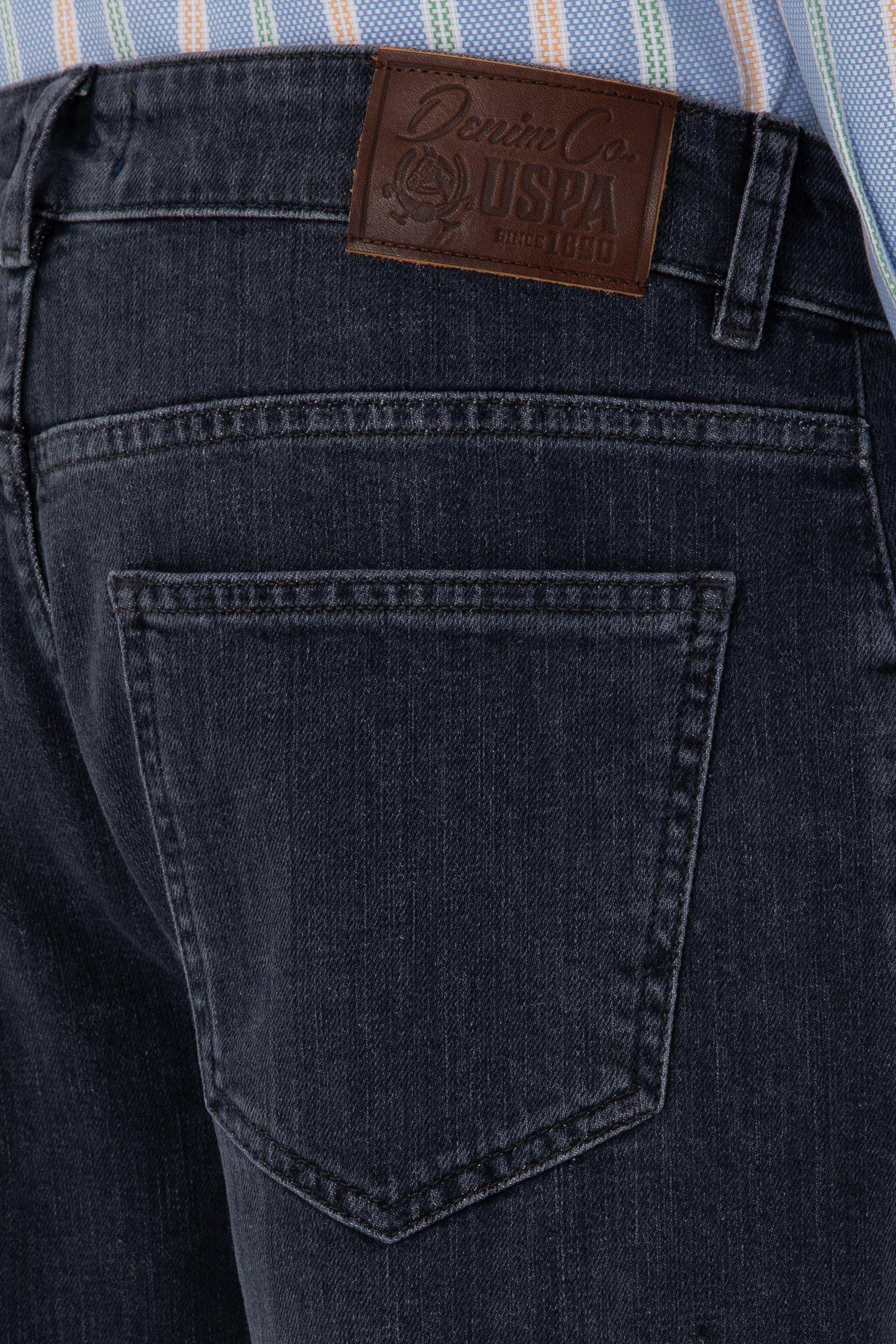 Erkek Gri Jean Pantolon - Image 6