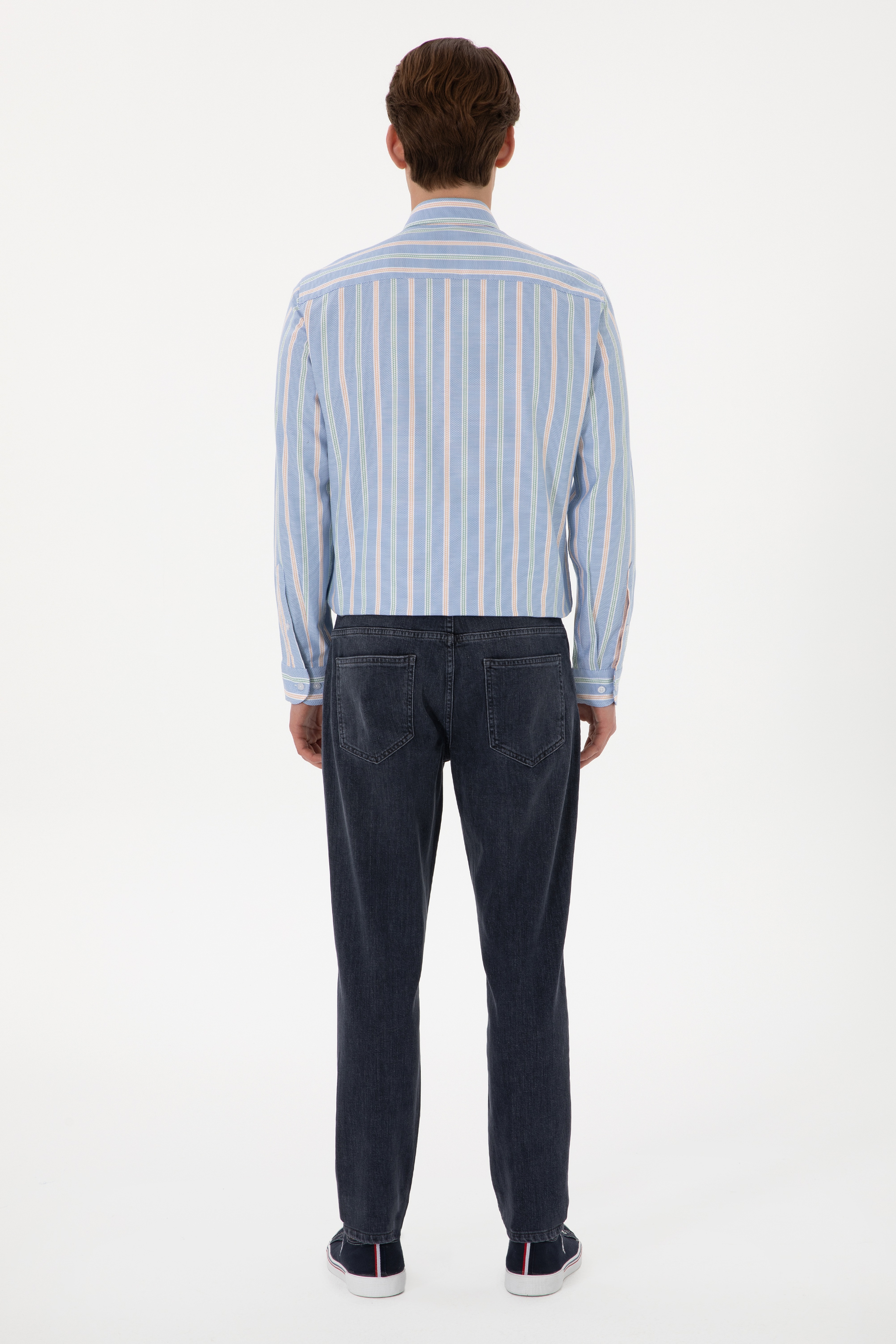 Erkek Gri Jean Pantolon - Image 4