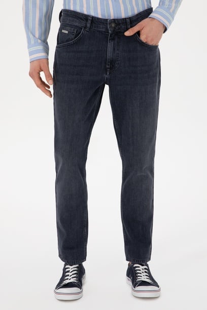Erkek Gri Jean Pantolon