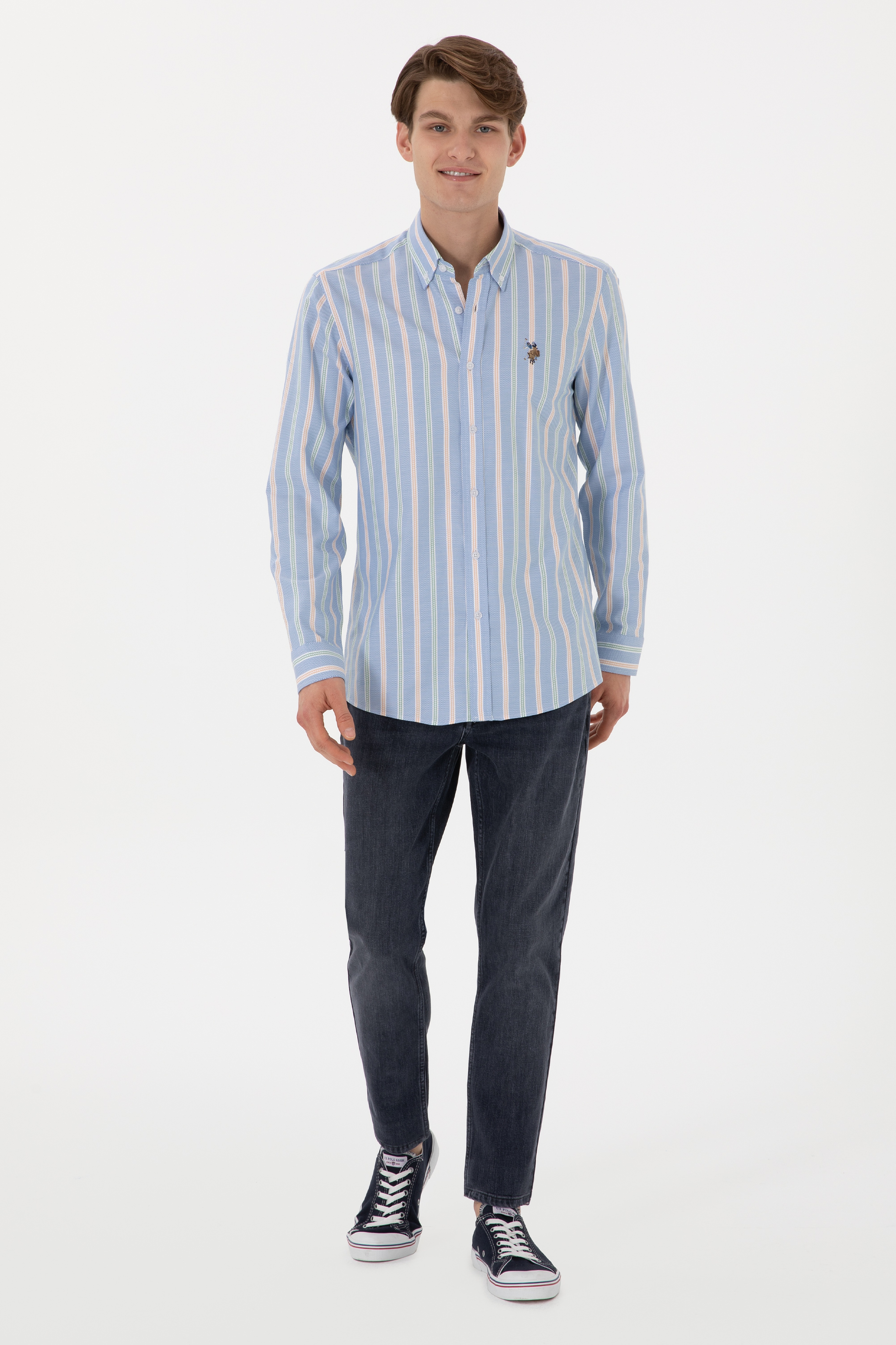 Erkek Gri Jean Pantolon - Image 1