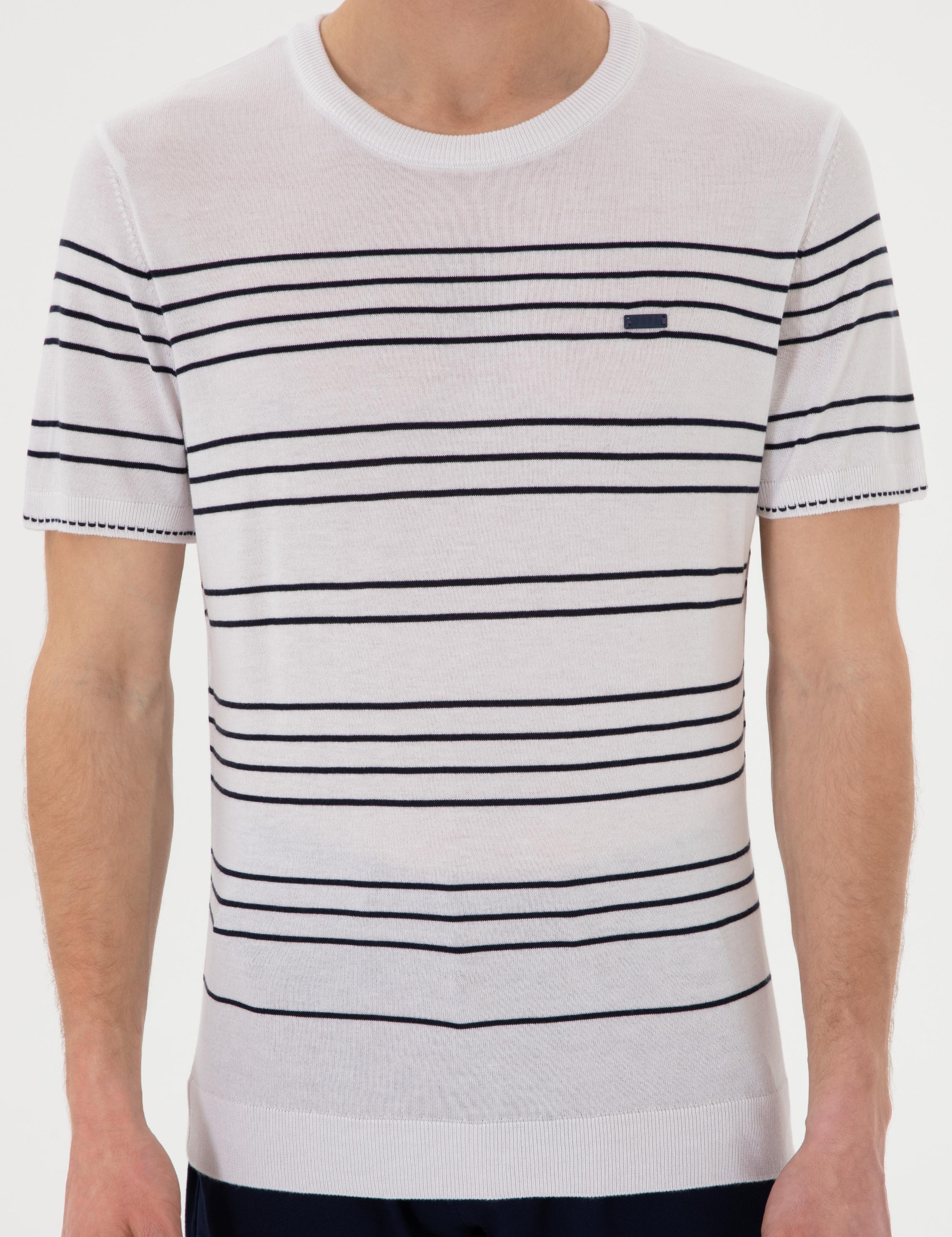تی شرت یقه گرد اندامی یقه گرد مردانه یو اس پولو | U.S. Polo Assn. - تصویر 6