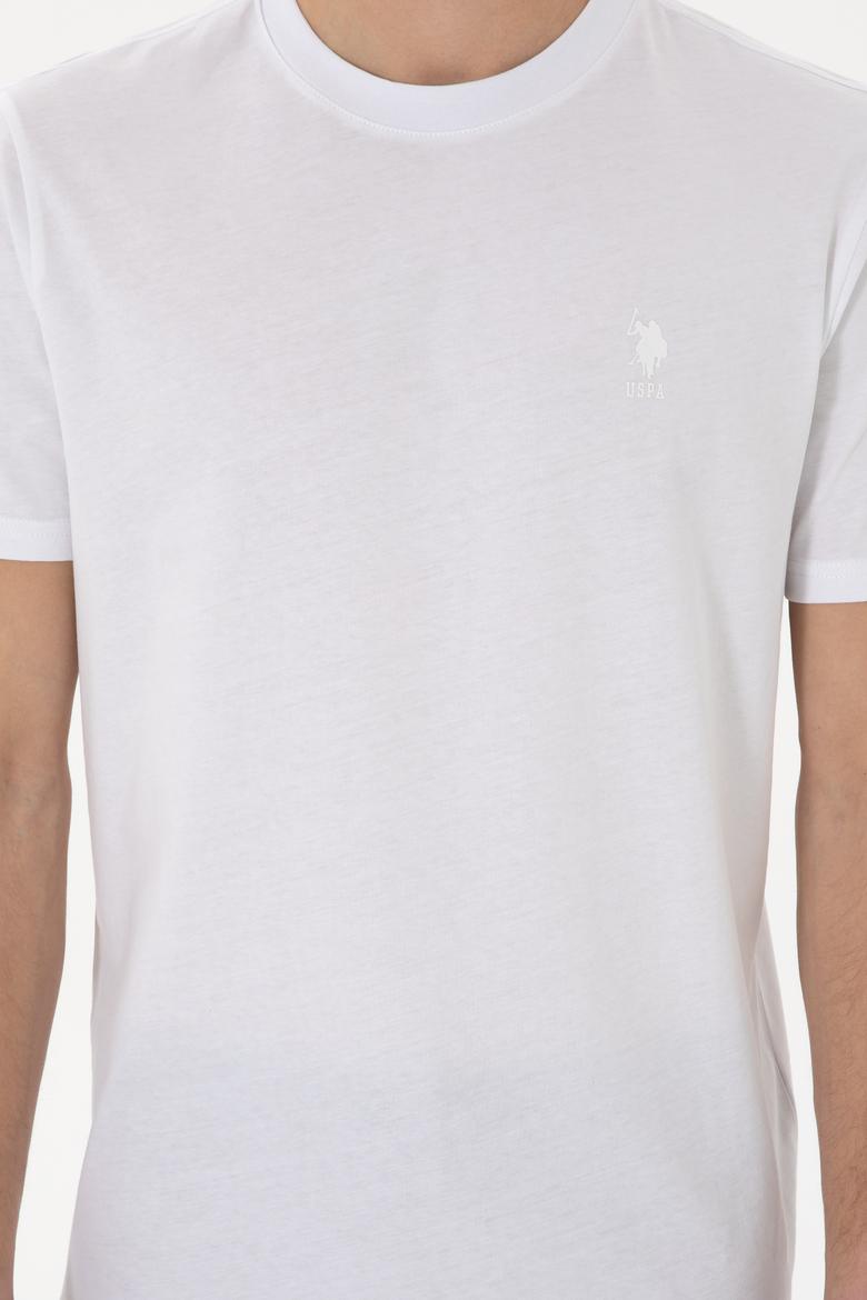 Erkek Regular Fit Bisiklet Yaka Beyaz Tişört - 50306413006