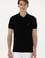 Erkek Slim Fit Polo Yaka Siyah Tişört