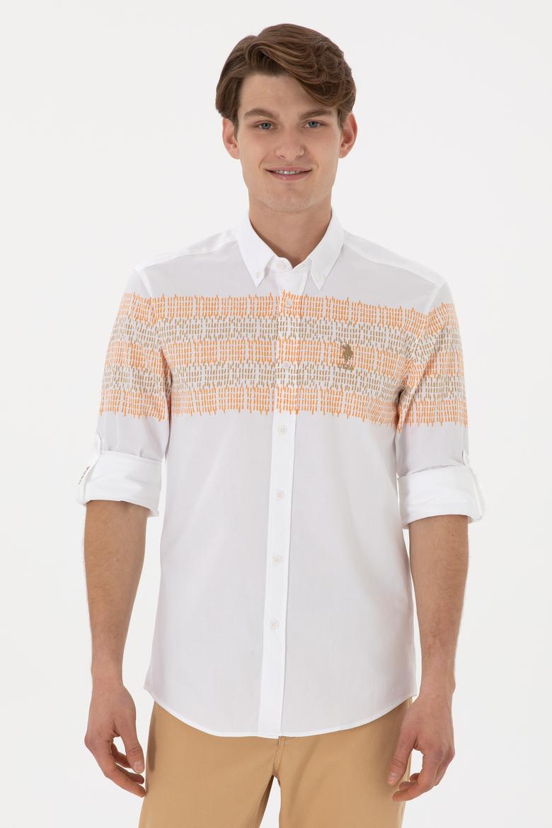 Erkek Camel Uzun Kollu Gömlek